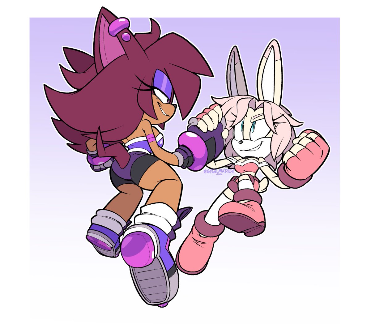 ConnieSky3's tweet photo. Patreon Commission 1/6 for @ChaosControl_VA 💜🐰

[Featuring my gal Connie 💕] https://t.co/ErU2YECsrk