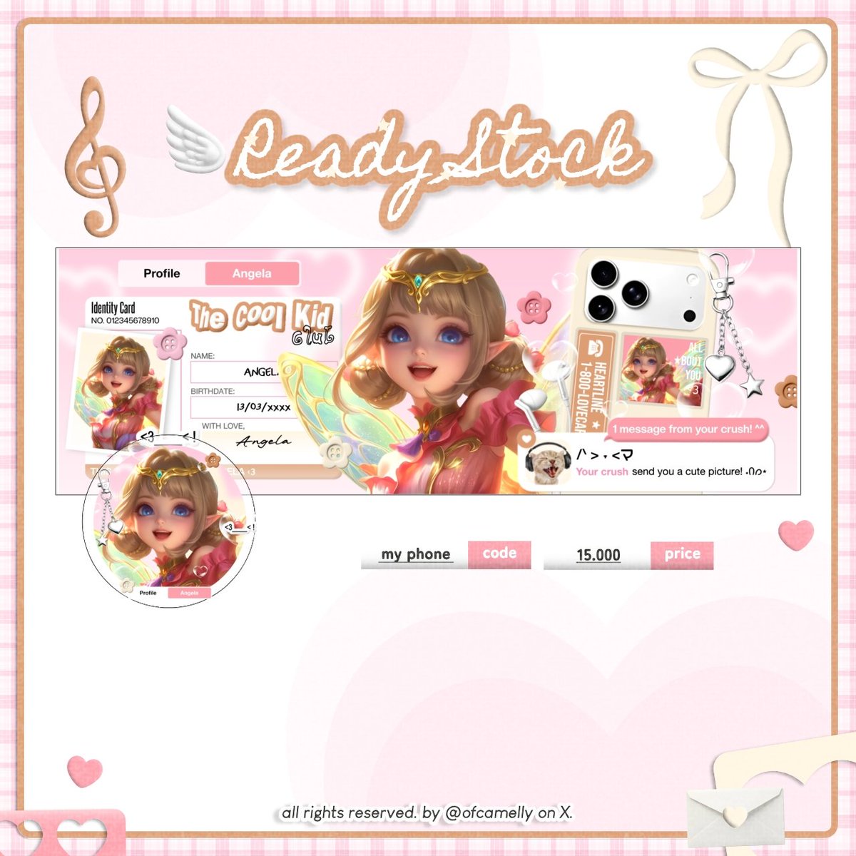 ofCamelly's tweet photo. 🎀💭 ౿ ⊹ boleh bantu rt? timakaci~  <3🩷

pagi semua.. lya kali ini balik lagi membawakan 4 rs angela mlbb nih

💰 : 15.000 / satuannya

take layout bisa langsung dm aku ia, dan jangan lupa untuk mt after dm!

tag. #bealanja https://t.co/yGY9G88Fix