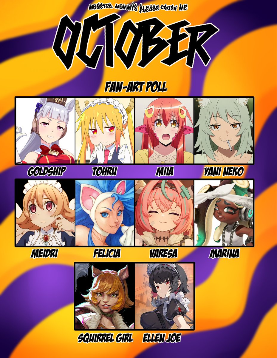 astroodragon's tweet photo. Mhmm Monster Baddieess!😛

October Poll is UPPP!!🗣️🗣️🗣️ https://t.co/t4oSomInfX