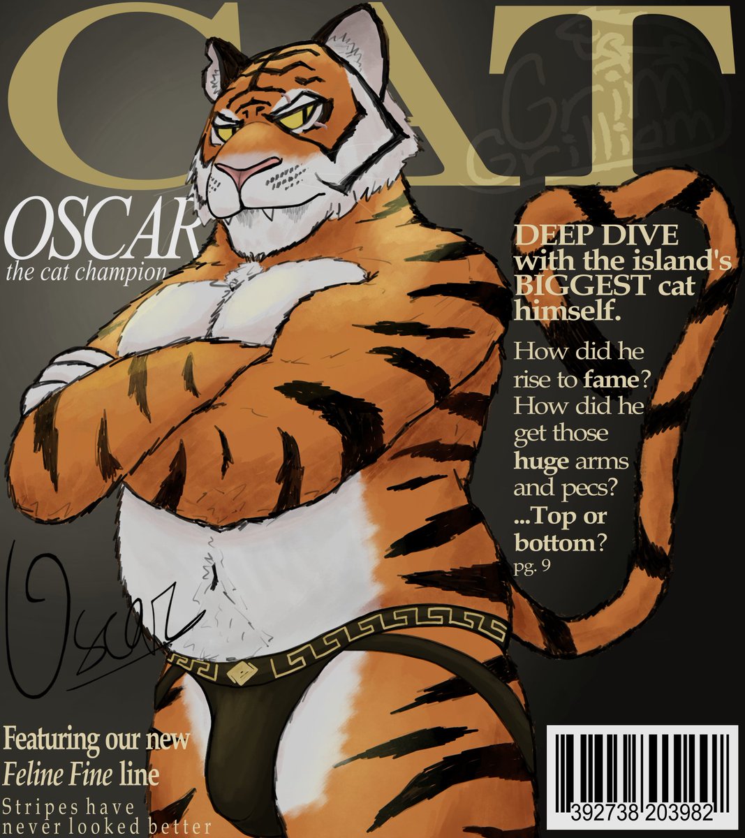 grimgrilliam's tweet photo. Oscar was blushing so hard during the photoshoot they had to edit it out lmao

#furry #furryart #oscarfortnite #fortnite #furrybara #barafurry #baraart #bara #fortniteart #tigerfurry #gayfurry #dilf #jockstrap https://t.co/lJPcBKs9mU