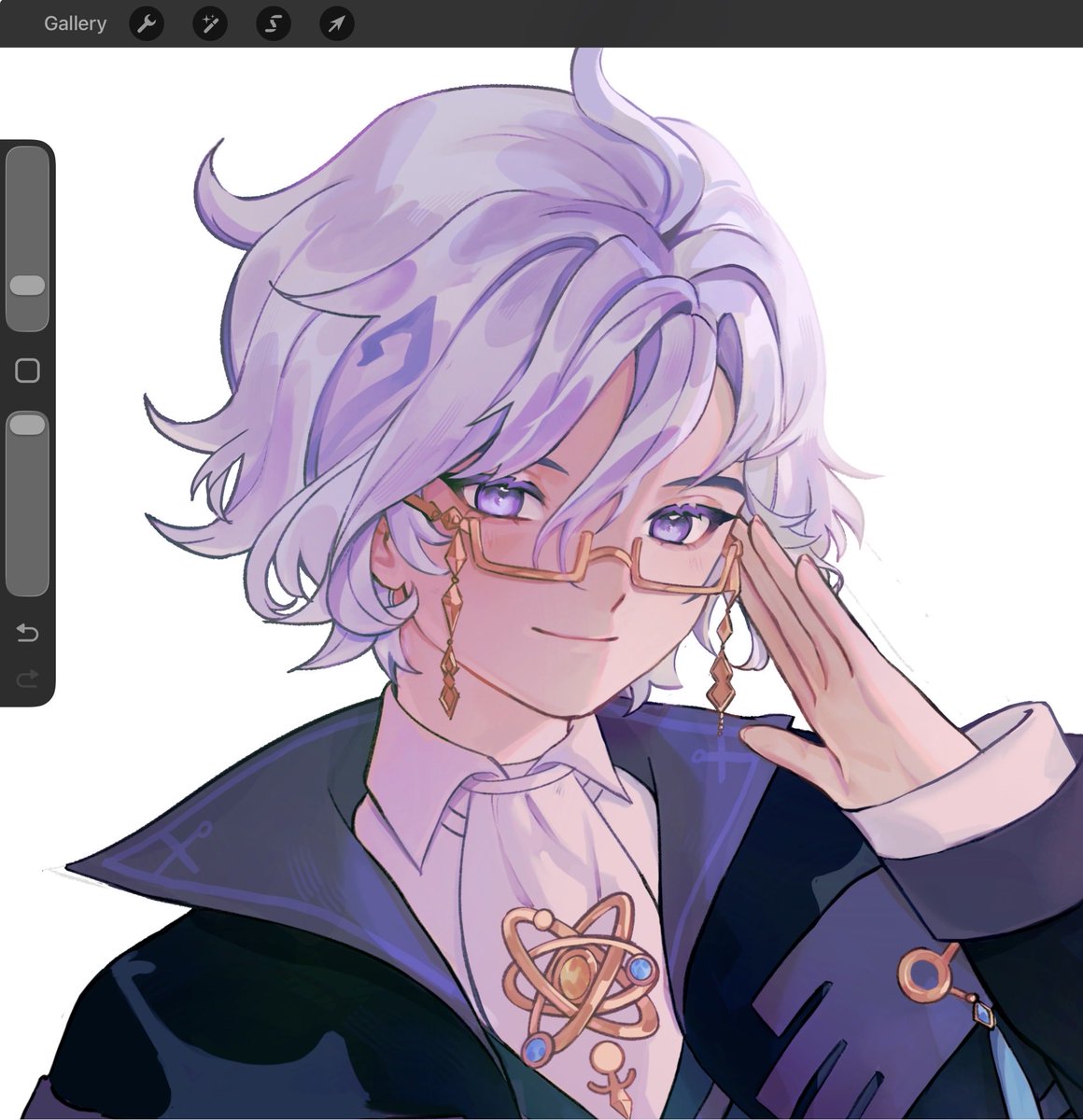 helinyawn's tweet photo. still working on this mitya drawing too hehe ~ #GenshinImpactㅤ https://t.co/IEKMI1Dr9I