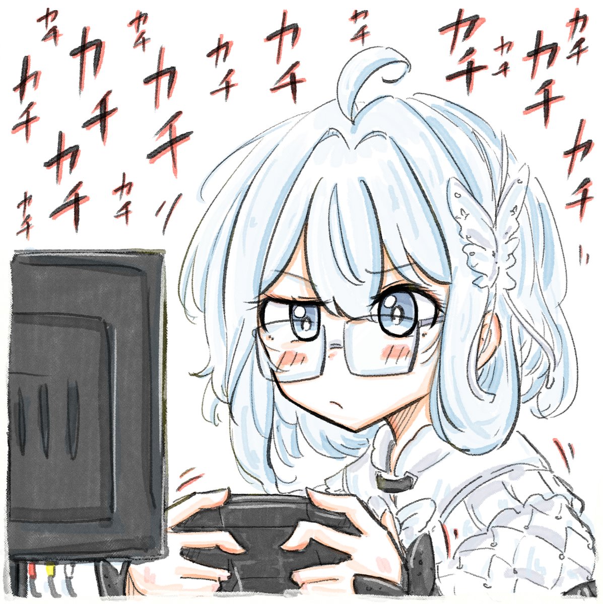 urouronoronoro's tweet photo. 流れるようにバイトを始めるしえるん🦋🎮✨
#しえるすぺーす
#CIEL #CIEL美術部 https://t.co/2h7ehmFeOP