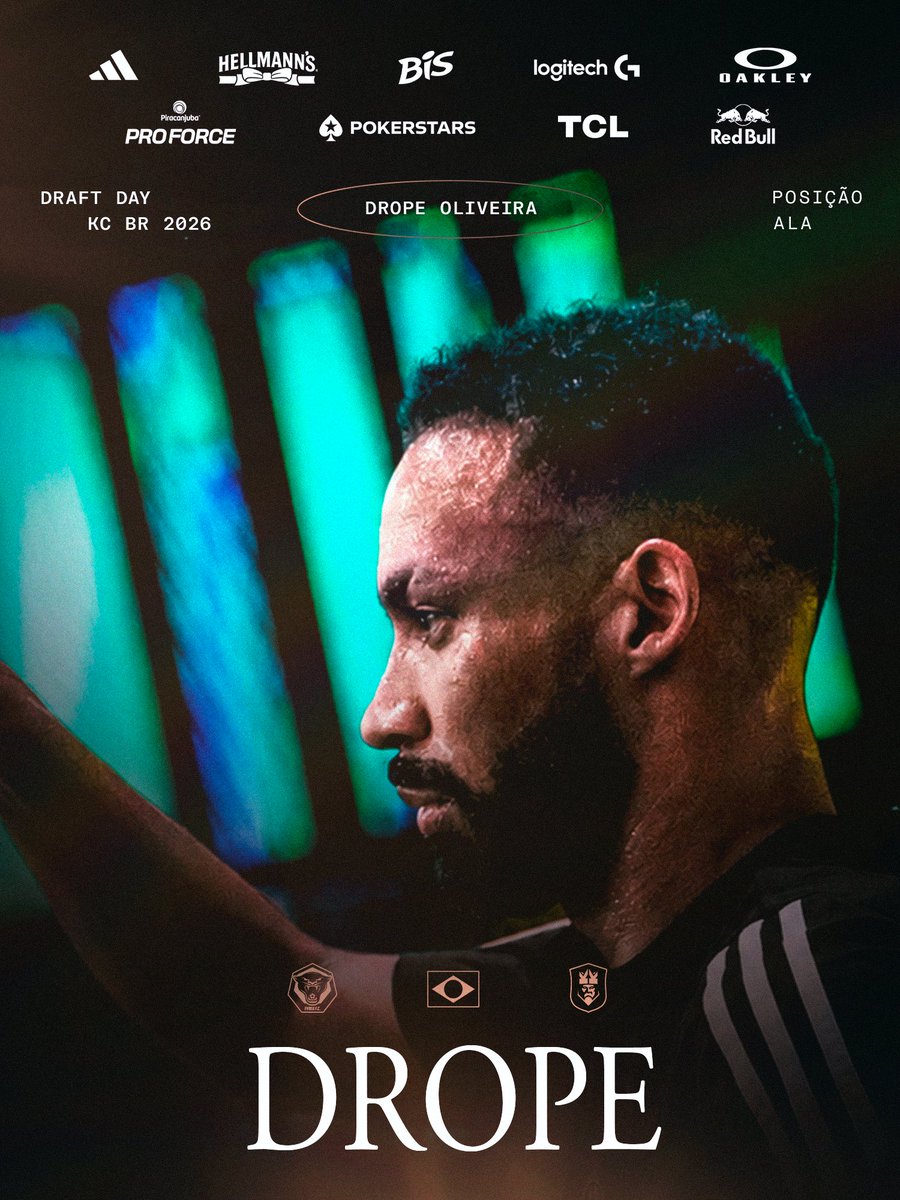 FURIA's tweet photo. Senhoras e senhores, o PRIMEIRO PICK da #FURIAFC para a #KingsCup Brazil!
Seja muito bem-vindo, Drope!
#DIADEFURIA https://t.co/mnQaUAj8uN