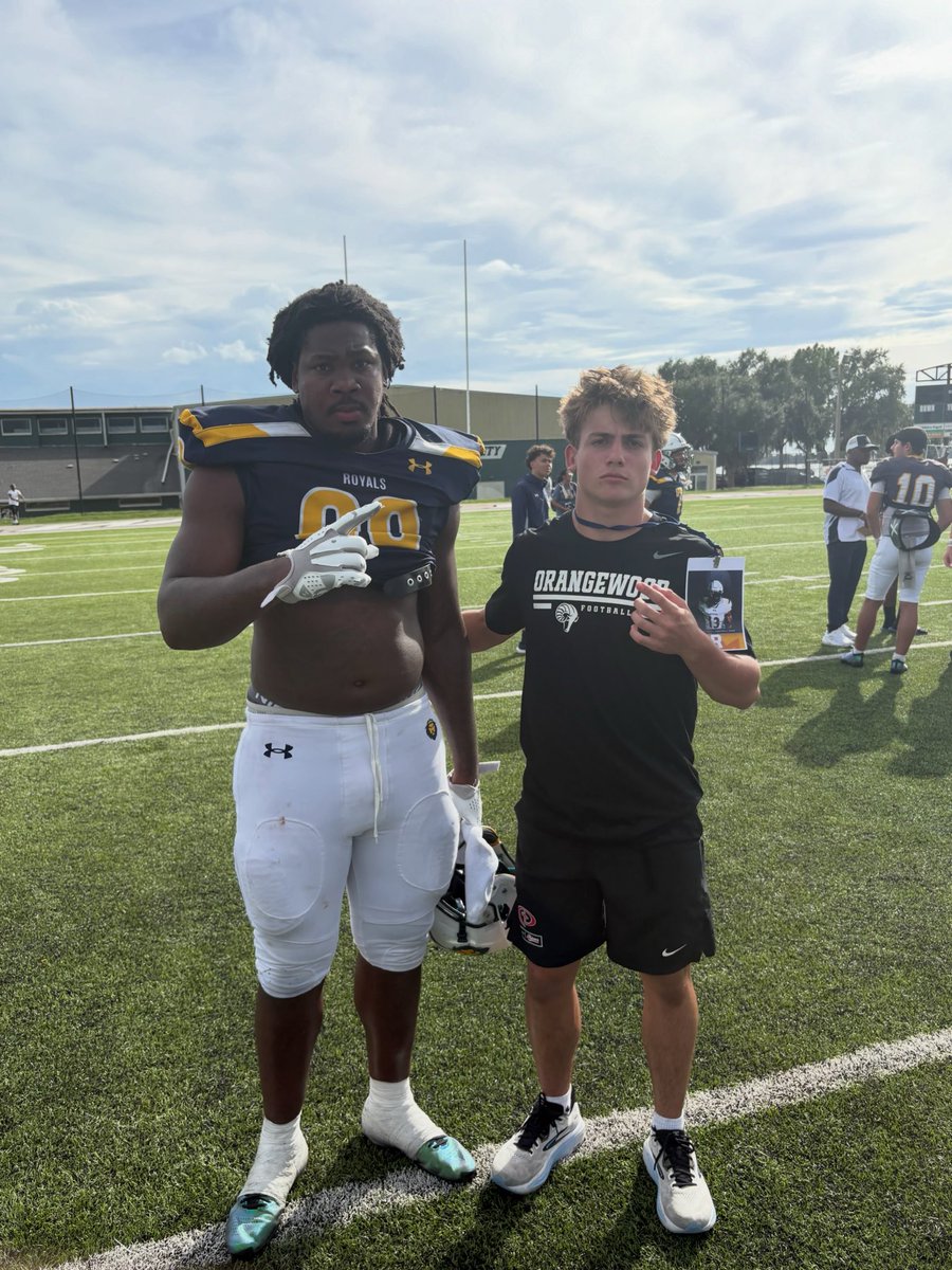 CadeWright0's tweet photo. 2030 RB Cade Wright Recruiting Visit-
Thank you to Warner University for the recruiting visit, it was a great opportunity to learn about the university. Thank you to @GSabillion for the invite, and Head Coach @dburks88 for the great conversation. Great win for the royals! All Glory to God.
@dburks88 @GSabillion @ocsathletics @OSCFootball @WarnerUFootball