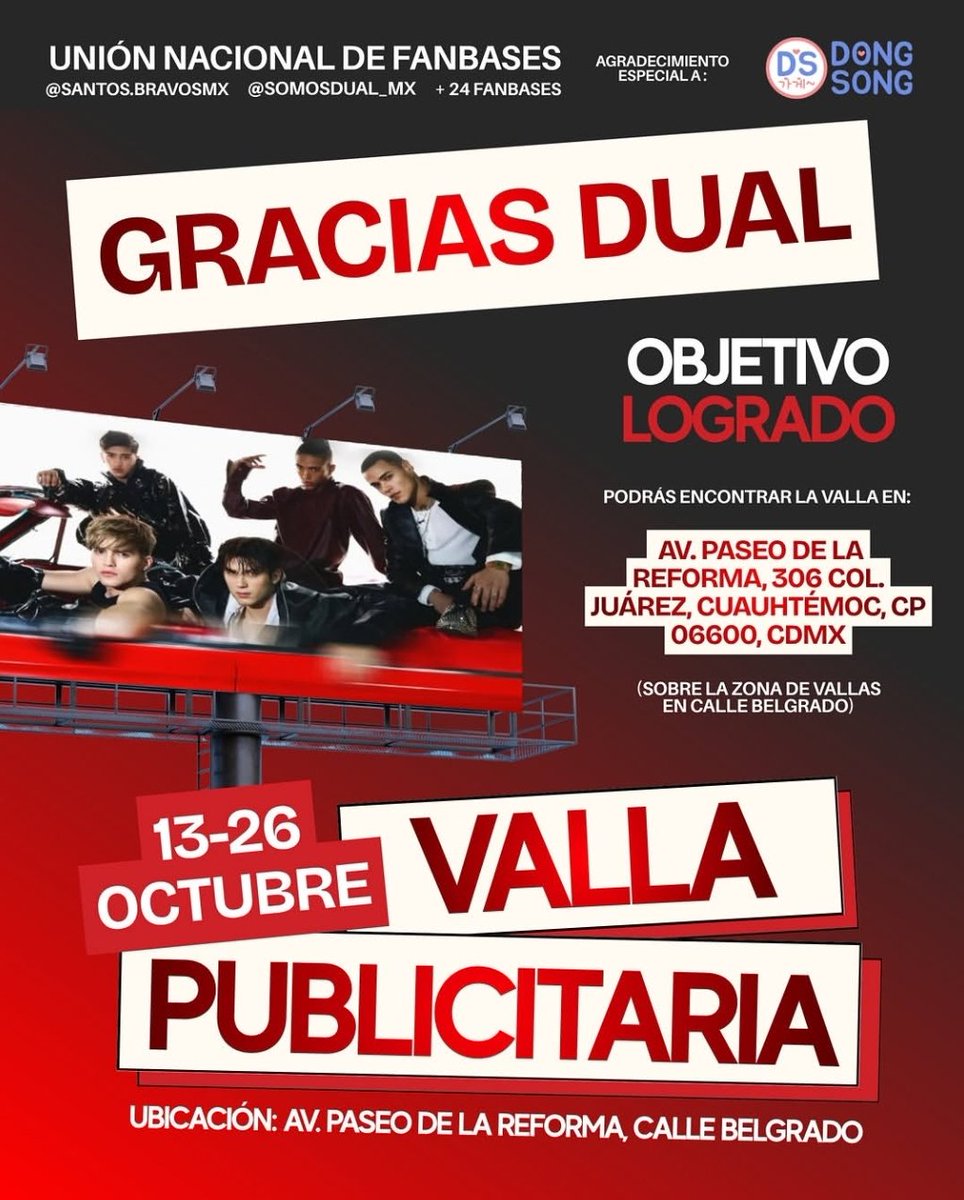 dual_cdmx's tweet photo. MUCHAS GRACIAS DUAL!! NO LO HUBIÉRAMOS LOGRADO SI USTEDES 🫶🏻🫶🏻🫶🏻 https://t.co/3DGY6Y0O25