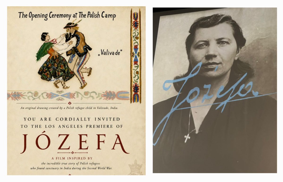 CGILosAngeles's tweet photo. CG @drkjsrini attended the Los Angeles premiere of “JÓZEFA” with writer, director and producer Kathryn Kalucki which recalls the journey of Polish refugees who found safety in India during World War II, thus highlighting a powerful shared chapter of history between the people of India and Poland. CG recalled the small town of Valivade near Kolhapur, which became home to around 5,000 Polish women and children during the war and how that story continues to connect the people of both countries even today.

@MEAIndia @IndianEmbassyUS @IndianDiplomacy @PLinLosAngeles @PolishEmbassyUS @PolandMFA @IndiainPoland @MinOfCultureGoI @ipngovpl @PIB_India

#IndiaInLA #IndiaInUSA #Jozefa #IndiaPoland #SharedHistory #PolishRefugeesInIndia #Valivade #CulturalDiplomacy #LosAngelesPremiere