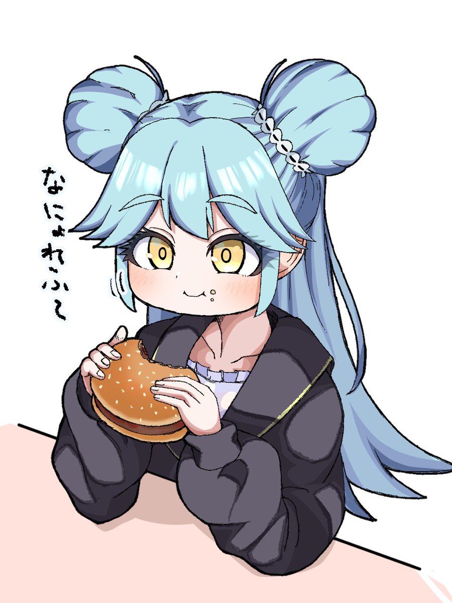omochi_manmaruq's tweet photo. ハンバーガー食べ食べみぃちゃん🫣 https://t.co/QgiRVZ39nI