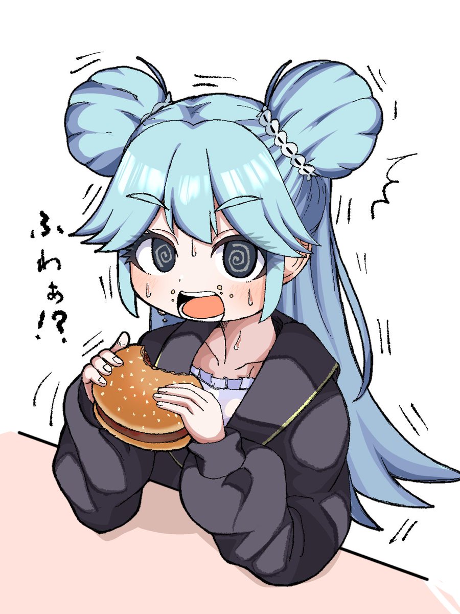 omochi_manmaruq's tweet photo. ハンバーガー食べ食べみぃちゃん🫣 https://t.co/QgiRVZ39nI