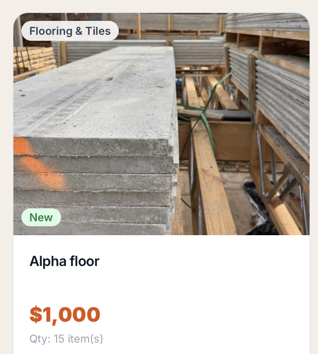 Overrunau's tweet photo. Leftover and surplus building materials: timber, tiles, plasterboard, bricks, fittings, fixtures, decking, insulation.. if it was headed for the skip and someone could still build with it, list it.
Here are just a few of our listings.
BROWSE NOW https://t.co/DKfGLeYHv3 https://t.co/u3ktsAKz8D