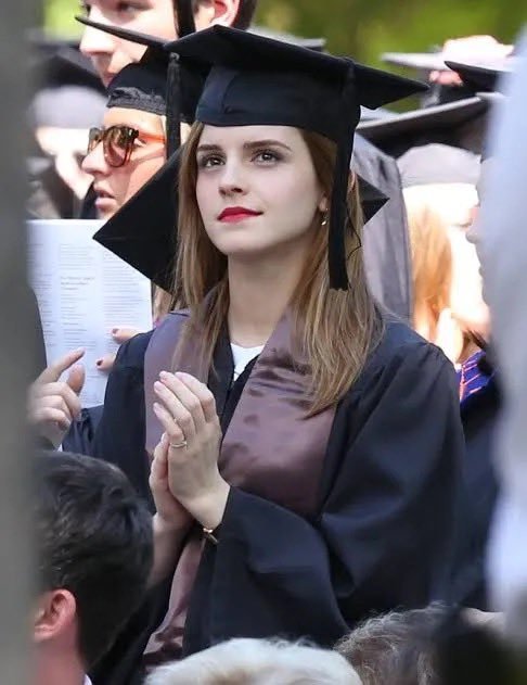 EmmaCWatso36's tweet photo. I once mentioned that I had to stay away from university for a week because every time I answered a question, someone would shout, “Three points for Gryffindor!” 😂 Apparently, being Hermione Granger followed me right into real life! https://t.co/138yvVtthV
