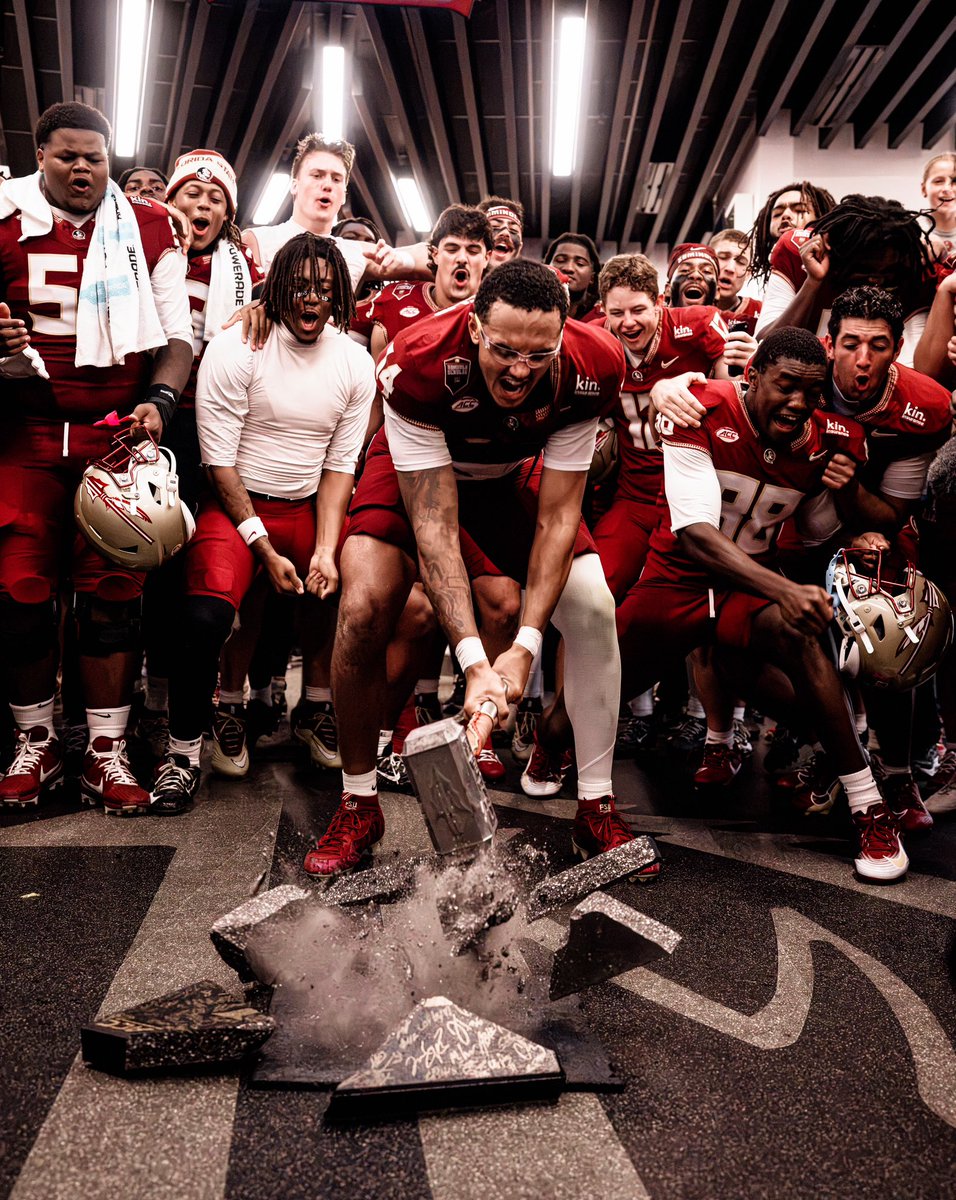 FSUFootball's tweet photo. Breakin’ records. Breakin’ rocks.

#NoleFamily https://t.co/r4hTf4vSFu