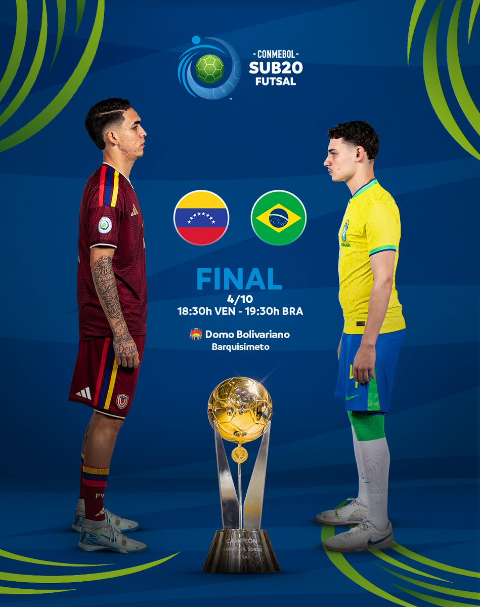 CONMEBOLtorneos's tweet photo. ¡Tenemos final confirmada de la CONMEBOL #Sub20FS! 🇻🇪🇧🇷

Temos a final confirmada da CONMEBOL #Sub20FS! 😍 https://t.co/cpMc3rlLj2