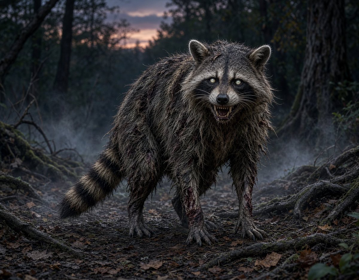 FatuousTraumer's tweet photo. Wanted to make some creatures that I have thought of that terrify me (more or less). First is a Mock Sloth. Second I have seen images of, but I wanted to add it all the same, Zombie Raccoon. Third is a Ban-She. https://t.co/a36ufiUoCc