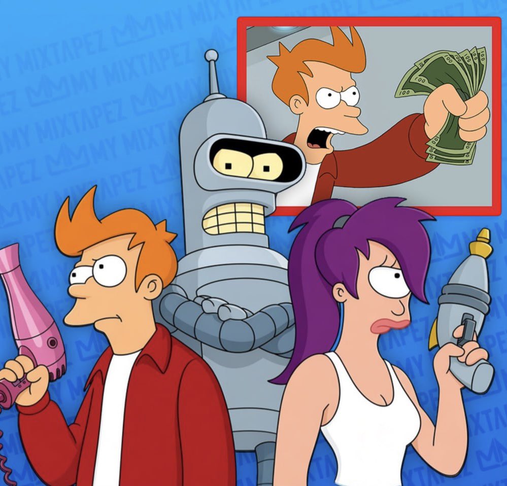 mymixtapez's tweet photo. ‘Futurama,’ which gave us the viral “Shut Up and Take My Money” meme, has officially ended after 27 years. https://t.co/GOXW5QHPto