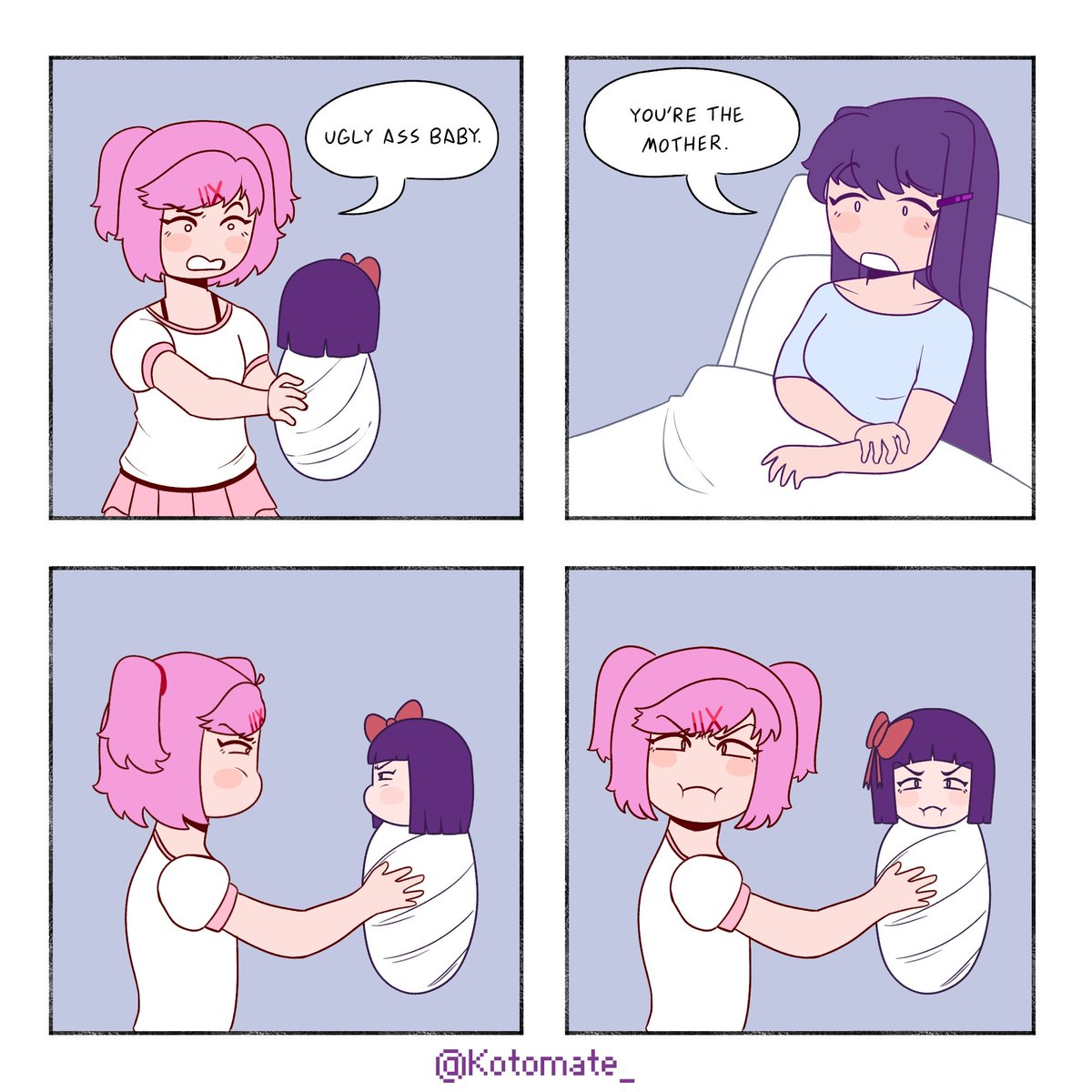 Kotomate_'s tweet photo. So, that's how Fern was born?💜
#ddlc #FrierenBeyondJournerysEnd https://t.co/80rfSrwdPp