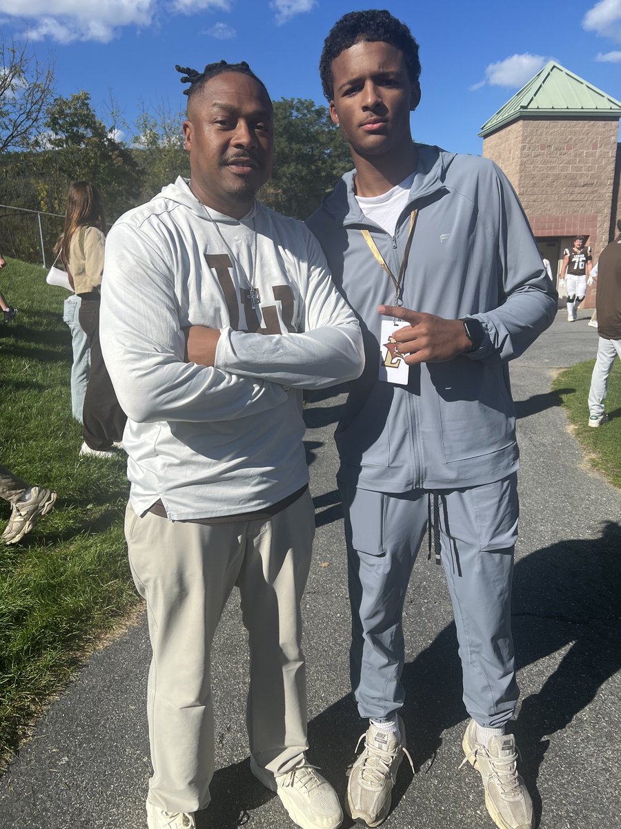 Jruttley5's tweet photo. Thank you @Coach_Tee02, @LU_CoachMac, and the rest of the @LehighFootball staff for having me out for today’s Win against Fordham. Amazing experience and environment, Go Mountain Hawks! https://t.co/NdabJCndtA
