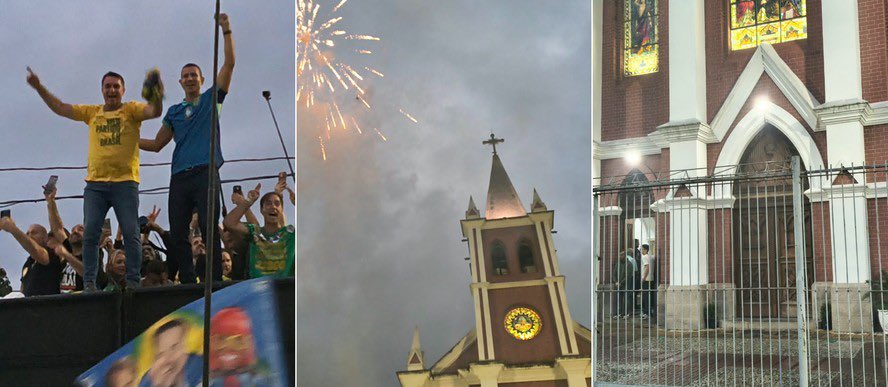 ojornaleirobr's tweet photo. Agora conheça quem são São Sebastião e Santa Cecília, os santos que dão nome à igreja de Bangu que fechou as portas durante o ato de Flávio Bolsonaro.

São Sebastião é mártir da Igreja Católica e padroeiro da cidade do Rio de Janeiro. Segundo a tradição cristã, era soldado do Império Romano, ajudava cristãos perseguidos e acabou condenado por sua fé. É lembrado pela Igreja como símbolo de coragem, fidelidade e defesa dos perseguidos. 

Santa Cecília também foi mártir cristã. Jovem romana, manteve sua fé mesmo diante da perseguição e da morte. Tornou-se padroeira da música e dos músicos, celebrada pela Igreja em 22 de novembro. 

E não é uma igreja qualquer no bairro: a Paróquia São Sebastião e Santa Cecília fica na Praça da Fé, em Bangu, e integra oficialmente a Arquidiocese do Rio de Janeiro. 

Neste sábado, a carreata de Flávio Bolsonaro terminou justamente diante da paróquia. Durante a missa, as portas foram fechadas por causa do barulho de jingles e fogos do ato político.