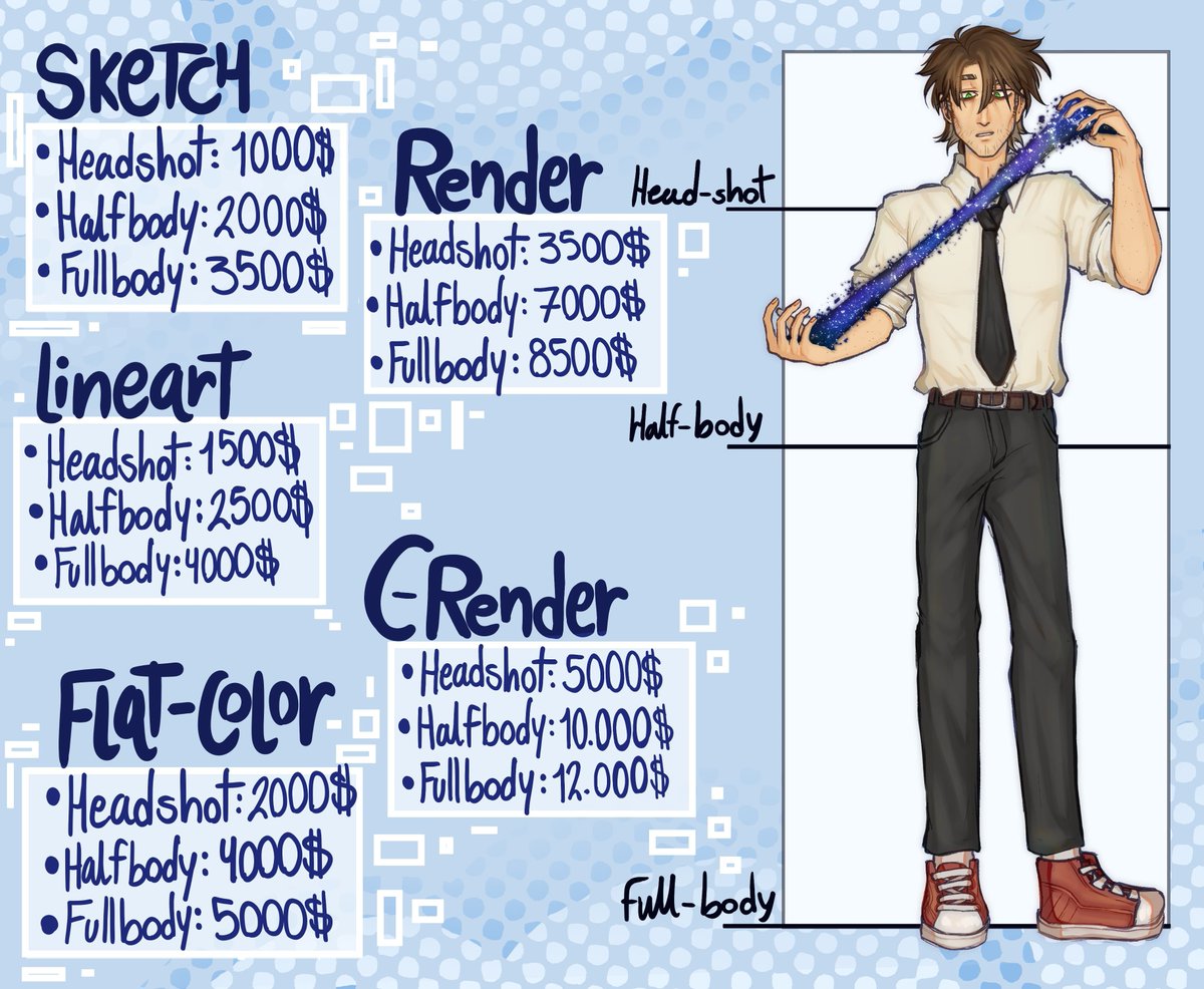 Kriko0_'s tweet photo. COMISIONES ABIERTAS/OPEN COMISSIONS!!
Principalmente para Chile pero también uso Paypal! 
Tengo múltiples estilos para escoger. Puedes pedirme arte de tu oc, de tu fav, de tu yumeship, para regalarle a alguien, etc!😋 Consulta sin miedo al dm!!🙌
(Ejemplos de mis dibujos abajo👇) https://t.co/bzudyJdlFz