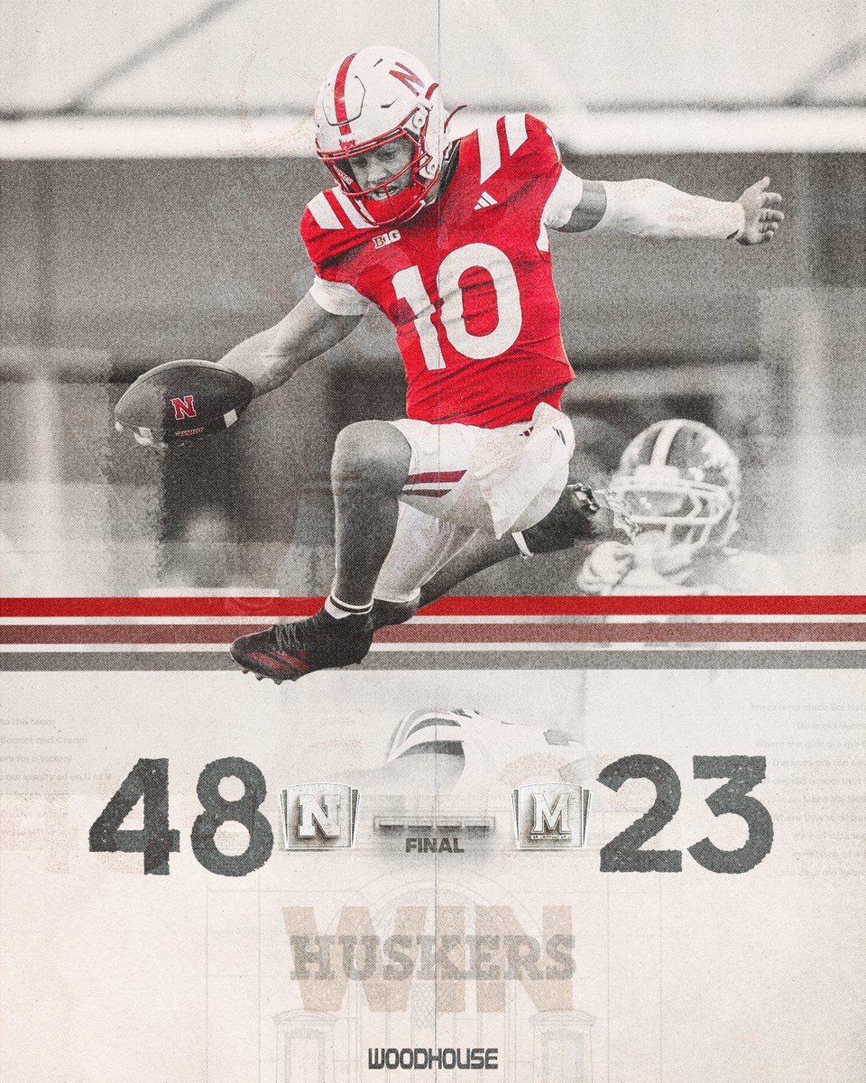 HuskerFootball's tweet photo. We got five on it. https://t.co/j1T8hg3quS