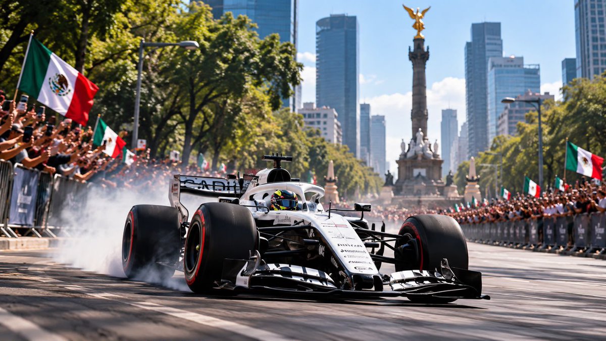 AutosyMas's tweet photo. #ChecoPérez y #CadillacF1 realizarán un #Showrun el 28 de octubre en Paseo de la Reforma, previo al Gran Premio de México. El evento comenzará a las 10:00 horas y marcará la celebración de los 300 Grandes Premios del piloto mexicano.
#F1 #GPdeMexico https://t.co/cRhqRLMW8M