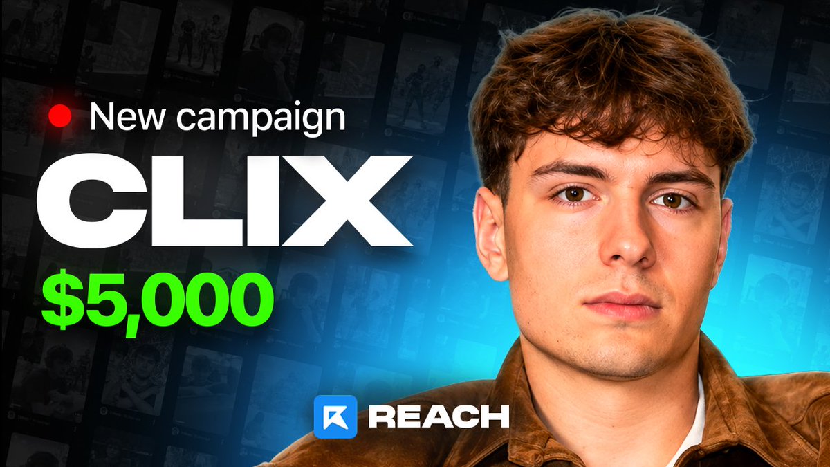 ReachClipping's tweet photo. FIRST EVER POOL CAMPAIGN ON @contentrewards 

NEW $5,000 @Clix CAMPAIGN IS LIVE!

Clip Clix content and earn a share of $5,000!💰

Start now, link in replies! ⬇️ https://t.co/vDTnw1FIvJ