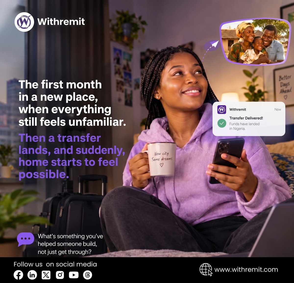 withremit's tweet photo. Get comfortable, the entire vibe is about to shift

#comingsoon https://t.co/pcrzDG9YaI