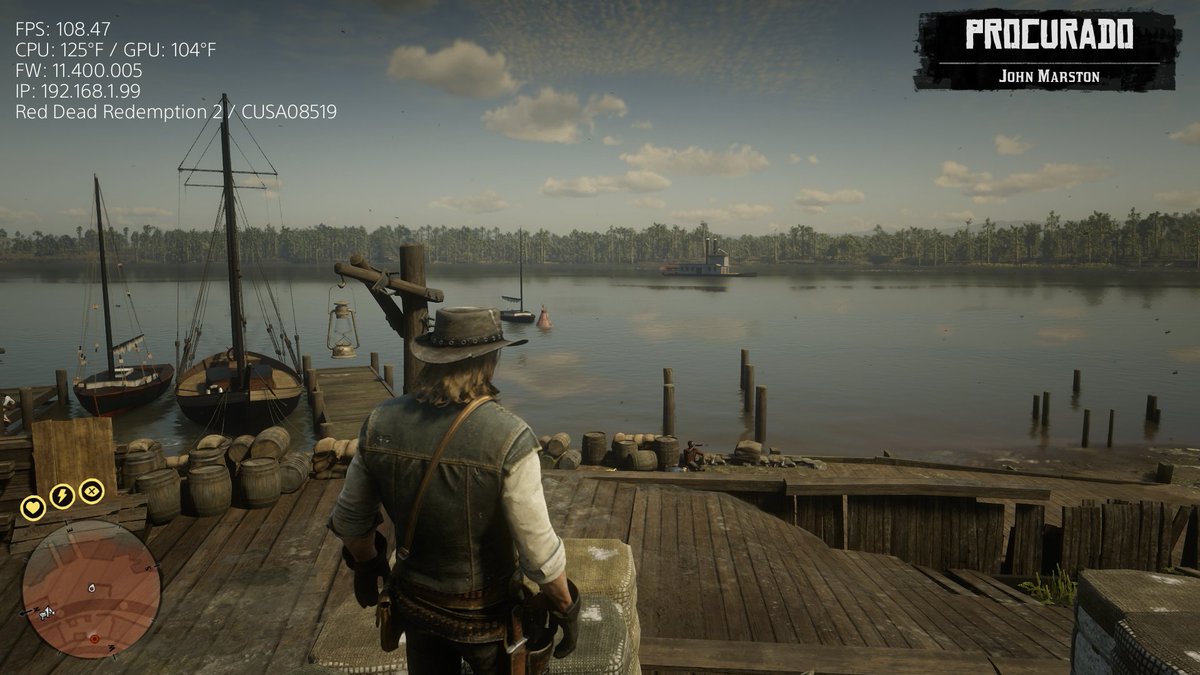 callmemaj0r's tweet photo. Red Dead Redemption 2
+100 FPS on PS5 Fat

I did this patch, running with CheatRunner v0.18!

#RDR2 #PS5 #RockstarGames https://t.co/wO77hY1Yiw