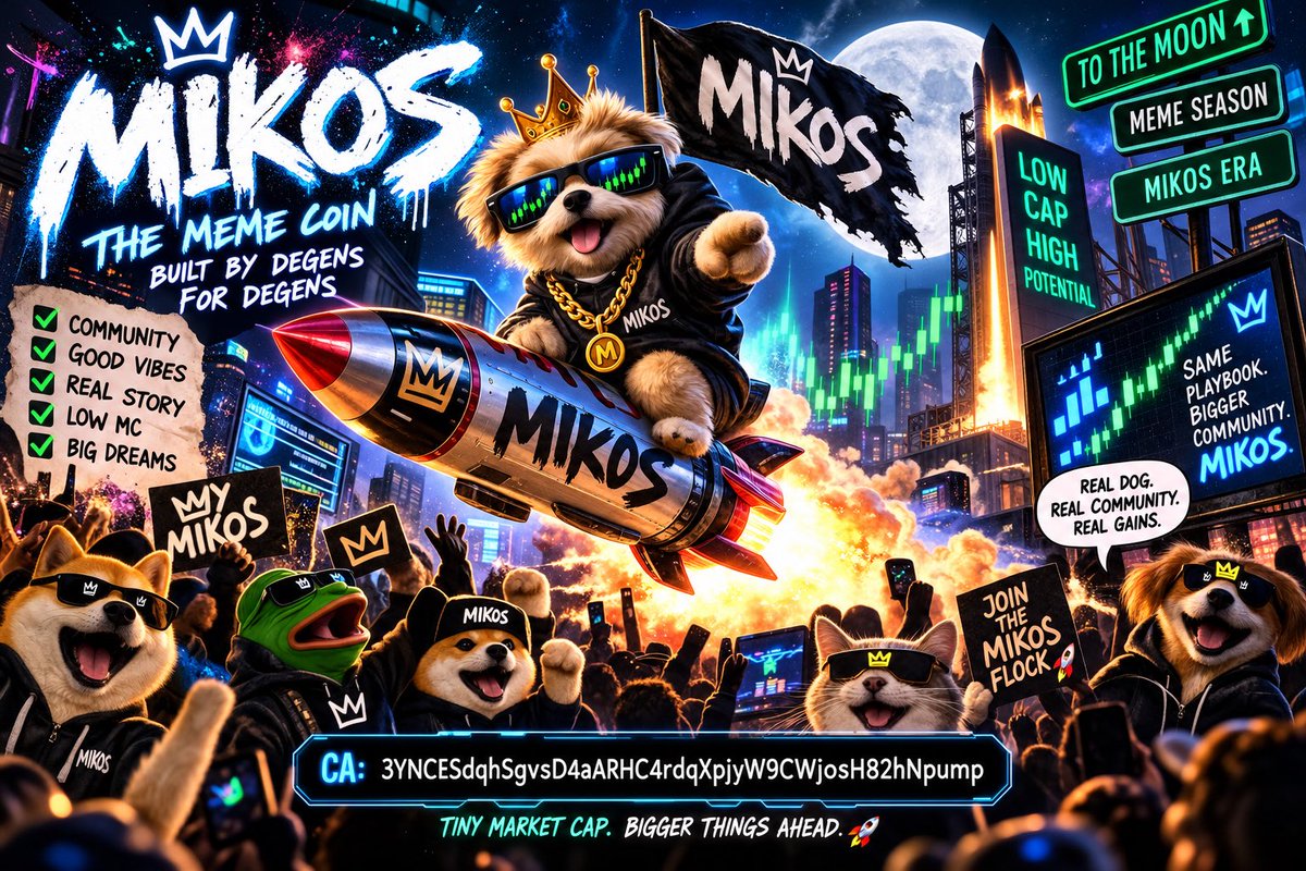 MikosLab's tweet photo. @jessicanfa $MIKOS 👑🐕 — the story is just getting started.

Tiny cap. Building the community. 🚀

CA: 3YNCESdqhSgvsD4aARHC4rdqXpjyW9CWjoshH82hNpump https://t.co/f574LX9lRW