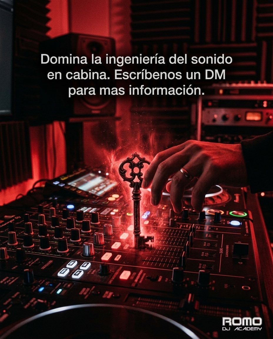 ROMODJEC's tweet photo. Evita la fatiga auditiva. Con la técnica del Shadowing logras un sonido masivo y con espacio sin saturar el máster. 🎧✨
Domina la ingeniería de sonido en cabina.
🔥 Reserva tu clase demo SIN COSTO por el WhatsApp de nuestro perfil. 📲
#ProduccionMusical #DJTips #dj https://t.co/O3KFZSfLPL