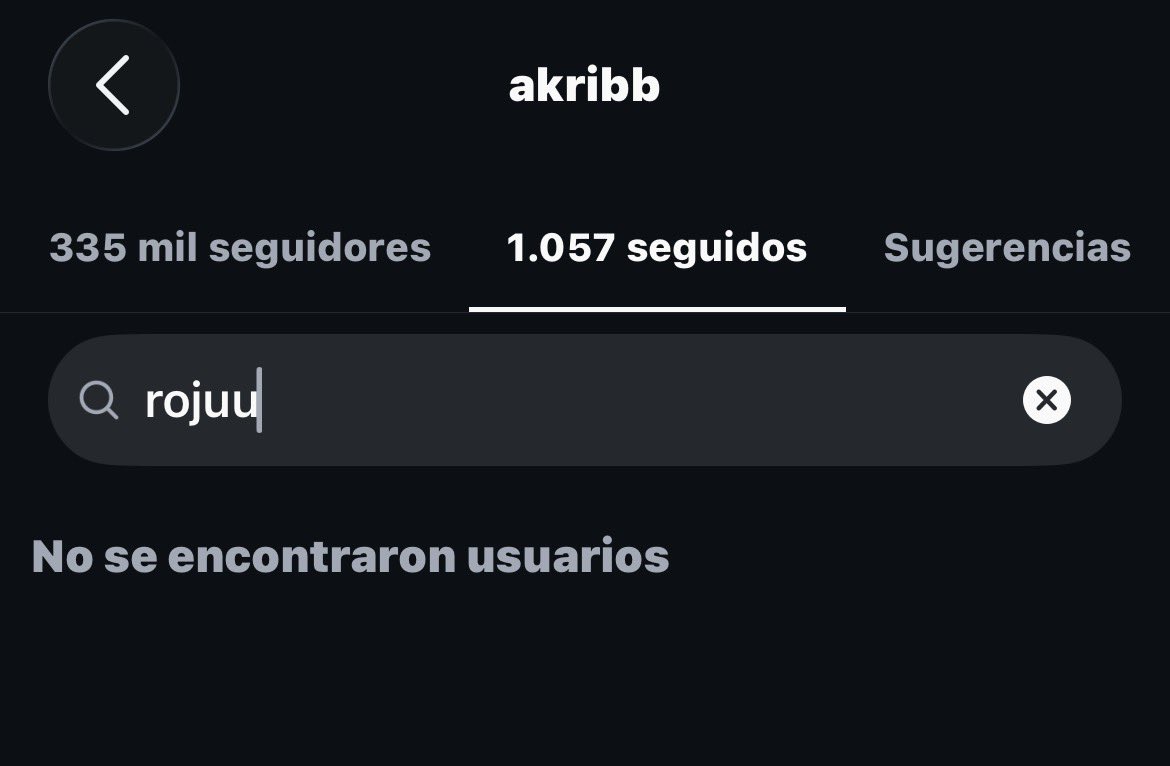 akriiladata's tweet photo. akriila dejó de seguir a rojuu 😘 https://t.co/S91u36bjRM