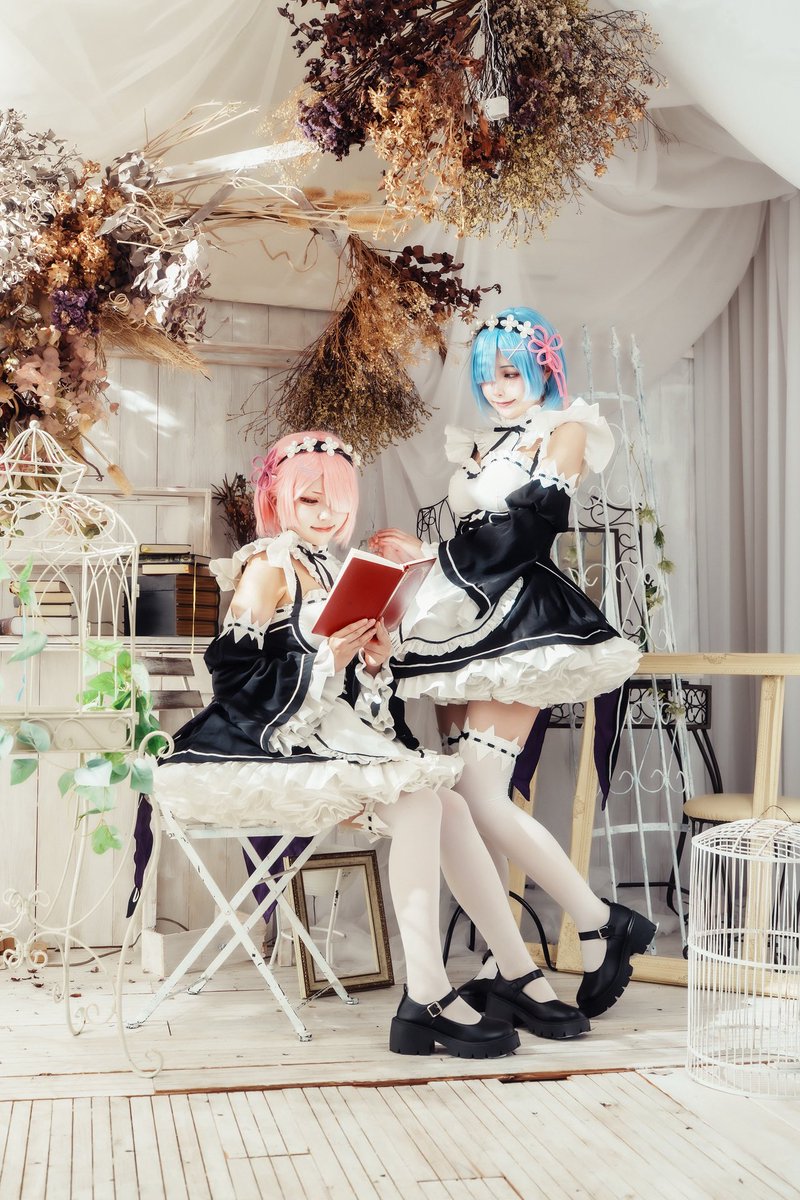 _7nonyan's tweet photo. cosplay Re:ゼロから始める異世界生活 

レムラム♡ https://t.co/WqWYVQYDPa