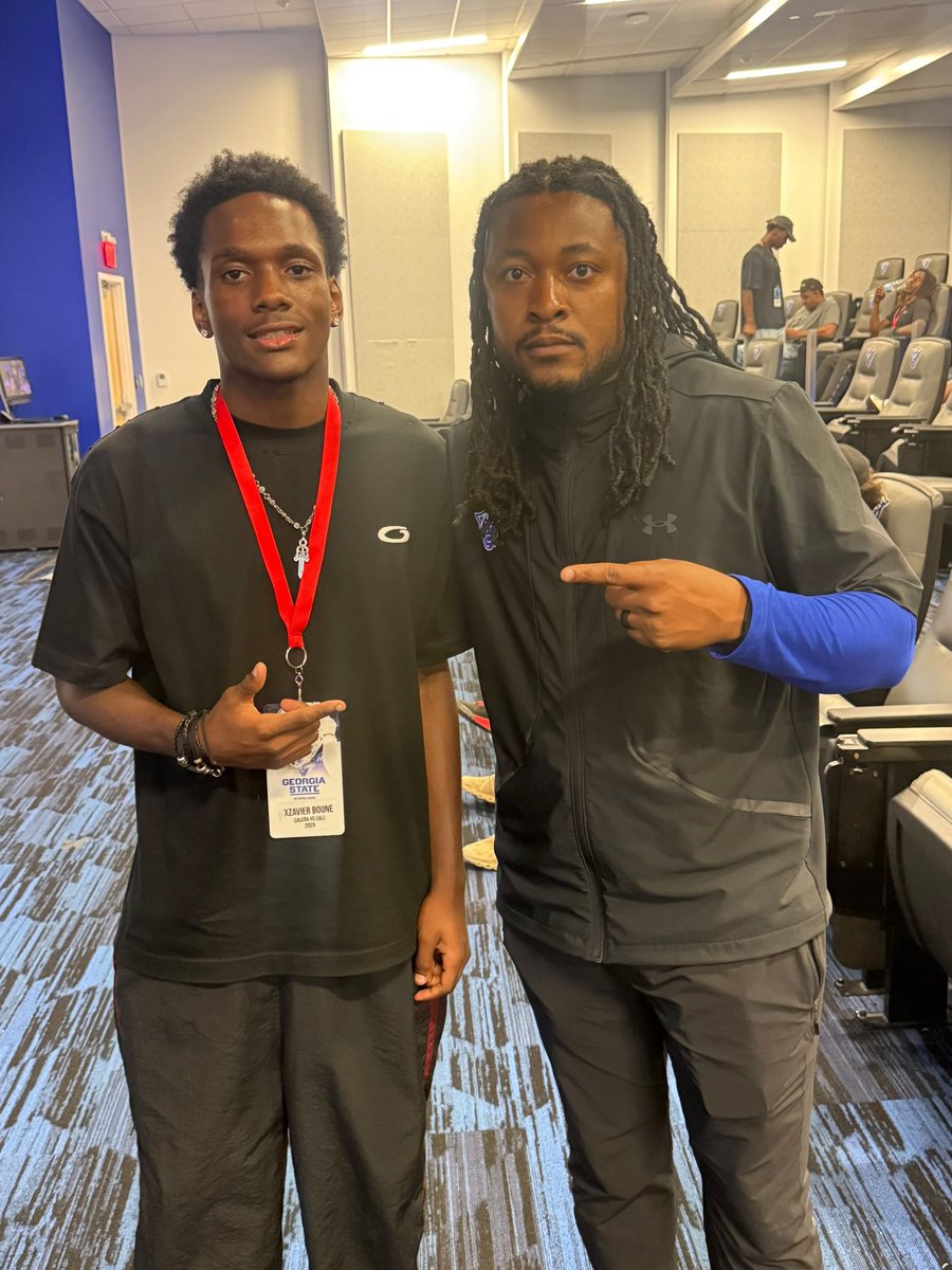 XzavierBoone5's tweet photo. After a great talk with Coach Marshall im blessed to receive my second D1 From Georgia State University. @quonmarshall16 @coachmoncrief_q @CoachJohnson_TE @CoachRials @Calera_FB @HallTechSports1 @ScottRials14 @Alabama_Varsity @PrepRedzoneAL @AL5AFootball1 https://t.co/m9UCsMFpya