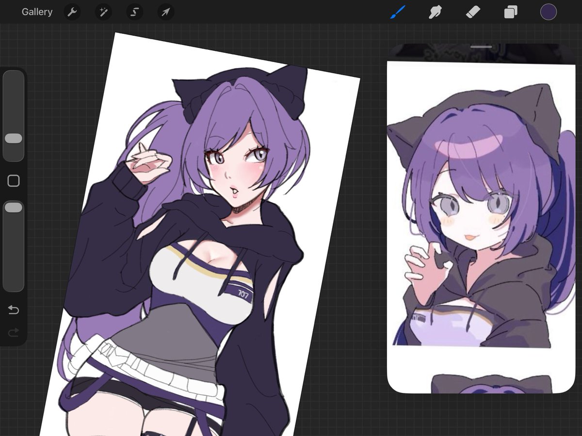 kisewsh's tweet photo. wip of drawing in Shunya Yamashita artstyle.. i think i did pretty good it wasnt that hard..

alao drawing the oc of one of my favourite artists maybe she’ll see this? 🥺🥺 https://t.co/YJ1596C0W9
