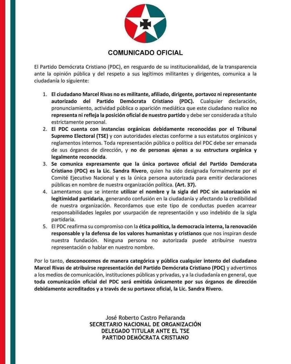 Odce32600's tweet photo. @Marcelrivasf El PDC te desconoció por oportunista... https://t.co/ALqE3Teumf