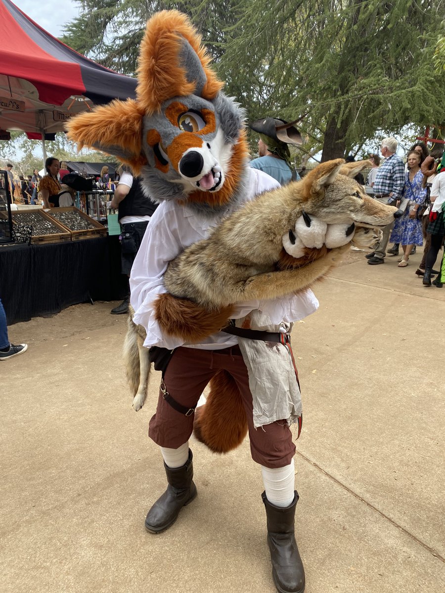 ArroyoCoyote's tweet photo. Oops, late post! Had tons of fun at a local renaissance faire and made tons of people smile :D 
I loved meeting so many friendly characters around! https://t.co/2iMTI4NcPq