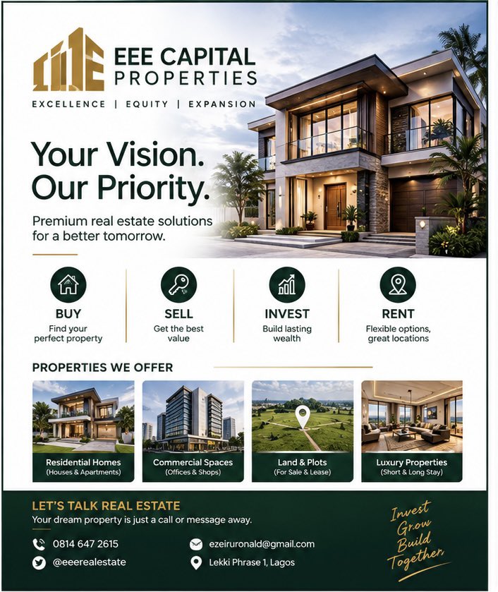 EEERealEstate's tweet photo. 🏠 REAL ESTATE TIP

Before buying a property, don’t only ask:

“How much is it?”

Also ask:

• Where is it located?
• What documents does it have?
• Who owns it?
• Is the title verifiable?
• What is the area’s growth potential?

A good property decision starts with proper due diligence.

#EEEPropertyTip