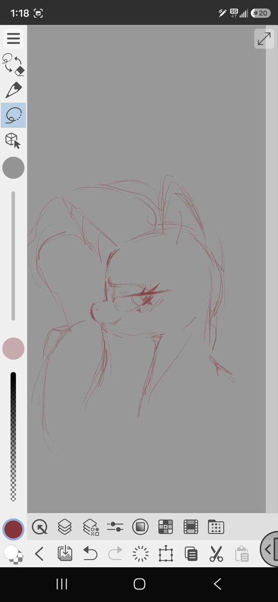 mrluckyhoof's tweet photo. drawing on my phone with the tiny stylus while walkinfg is hard https://t.co/bNeZYJ56Iz