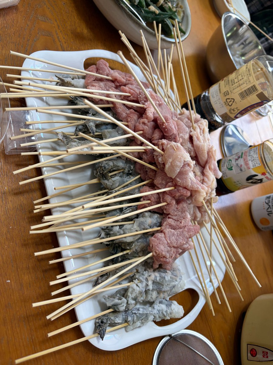 natchi987654's tweet photo. 串カツパーティー！ https://t.co/klVpIQOZe1