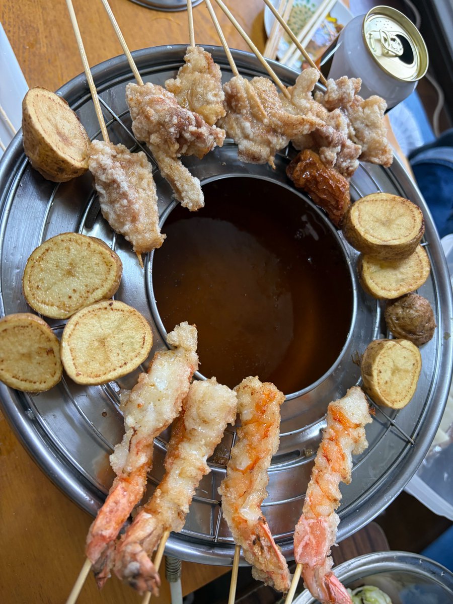 natchi987654's tweet photo. 串カツパーティー！ https://t.co/klVpIQOZe1