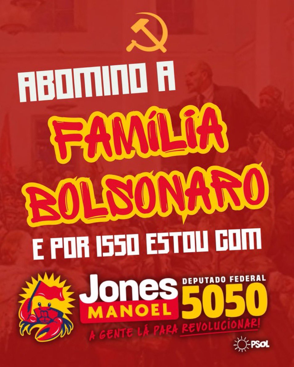 tavaresgisl's tweet photo. Ele não! E o filho dele NUNCA! #Jones5050 #Lula13 https://t.co/qzN5RaUDv9