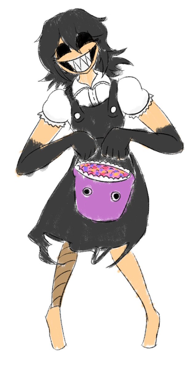 StuffDrawin's tweet photo. Agatha cutout for the thingee, used a crayon brush that i really liked https://t.co/pFjSCDL48c