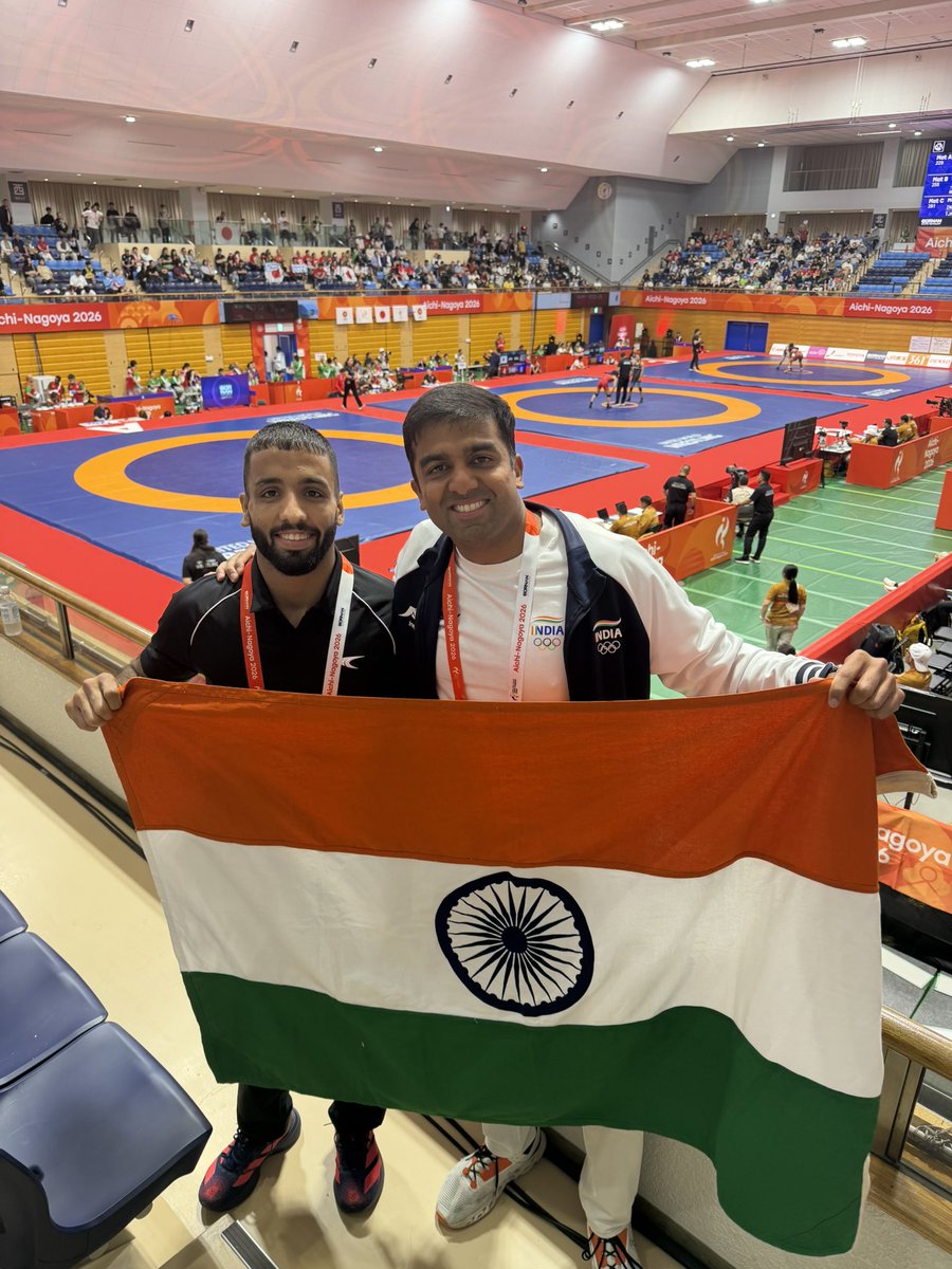 ParthJindal11's tweet photo. Returning to India after spending the last 4 days at Aichi Nagoya at the Asian Games @AsianGames_2026 Had the opportunity to witness many medals but more importantly had the chance to spend time with many athletes, coaches and administrators. One thing is very clear India came into the Asian Games extremely well prepared. The amount of focus on sports science, nutrition and the amount of work done by each of the federations, SAI and the sports ministry has never been seen before. Kudos to them and the work ethic of all involved. Every athlete and administrator  who i met and spoke to had come here to compete, to win medals and not merely to participate. The number of Personal bests was also something to be proud of. Sure the 85 medals are less than the 107 of 3 years ago but barring a few sports India achieved its goals. For all those calling for an introspection after these games i call on all of you to introspect and see what you are doing to help India perform better. I am proud of India’s showing in Nagoya and am enthused that all of us who work daily in Indian sport will learn from this and will be even better prepared heading into @LA28 - the goal is clear at least 20 medals at LA28.