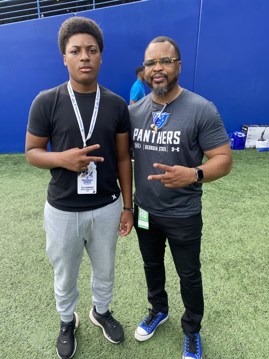 2Dawg9's tweet photo. Had a great experience at @GeorgiaStateFB Very grateful for the experience, More to come!!! @_CoachPhillips_ @KCIrishFootball @Coach_Shad_ @Big_Jr_901 https://t.co/LA8dZDQiIy