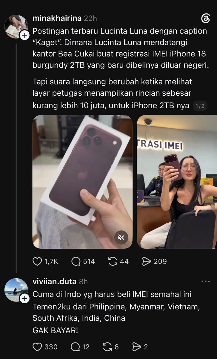 supelpowel's tweet photo. Beacukai ini itung itunganya gimana sih?

Ya tau barang yg didaftarin mahal, tp sekali daftar imei 10 jt? https://t.co/K5DTMEkVqK