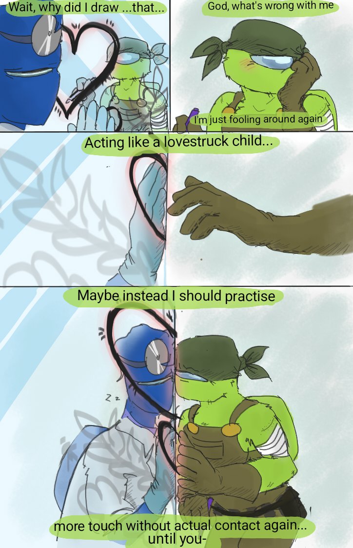 Beanyday's tweet photo. I'II just couldn't let the Blue-is-stuck-in-jar scenario go quite yet...💚💙 ...permanent in love perhaps, Lime? 😏🤔

#amongusshow #blime https://t.co/zFZZmG81m8