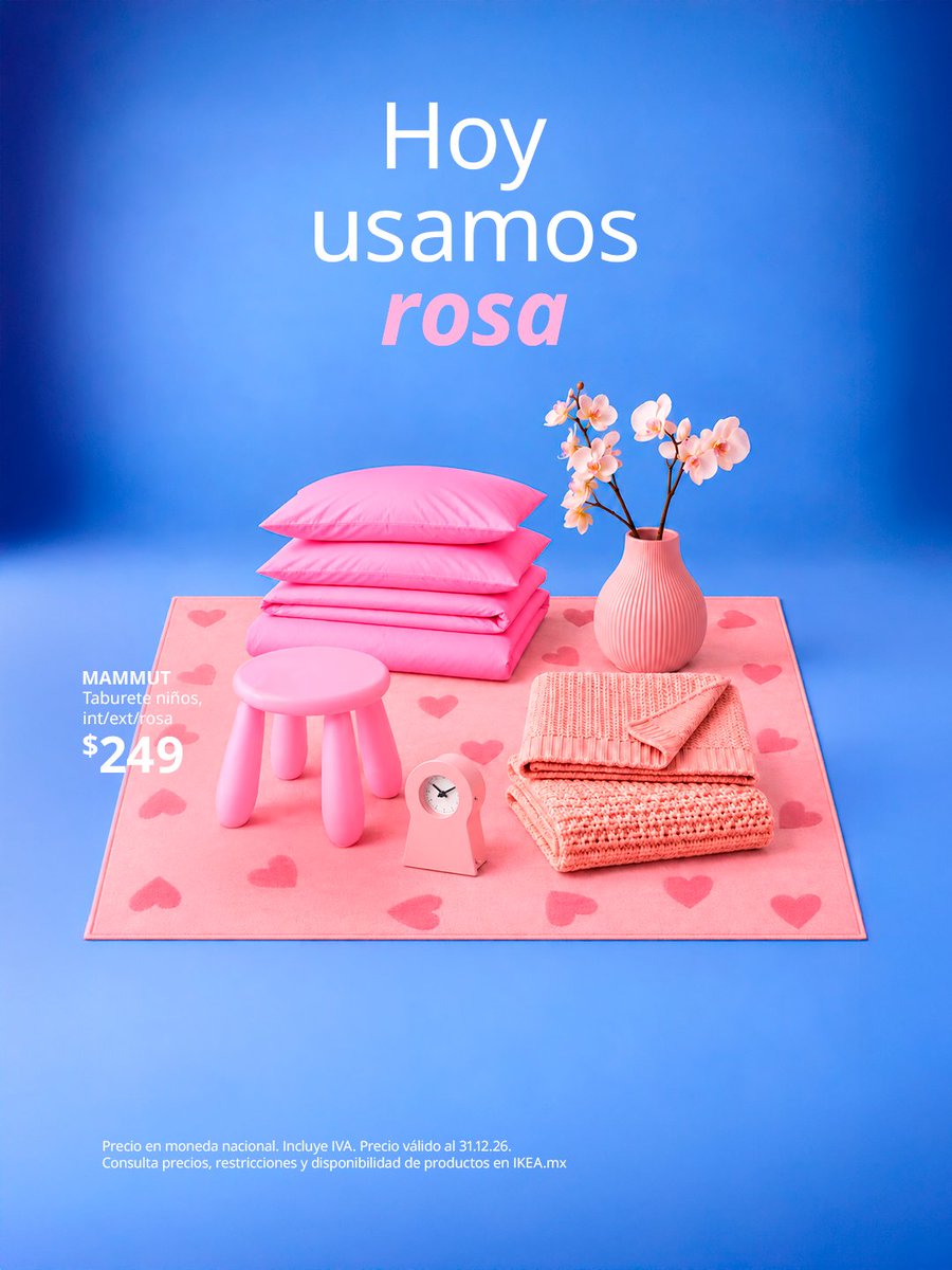 mx_ikea's tweet photo. El 3 de octubre, tu casa también se viste de rosa. https://t.co/4GKVCoGCPb