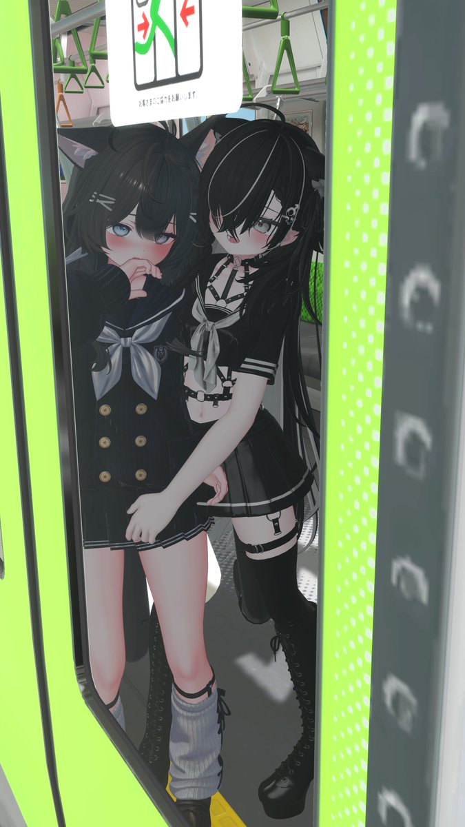Shumarushu_VRC's tweet photo. 他校の子に電車内でえっちなことされるやつ https://t.co/lWpQPbndgc