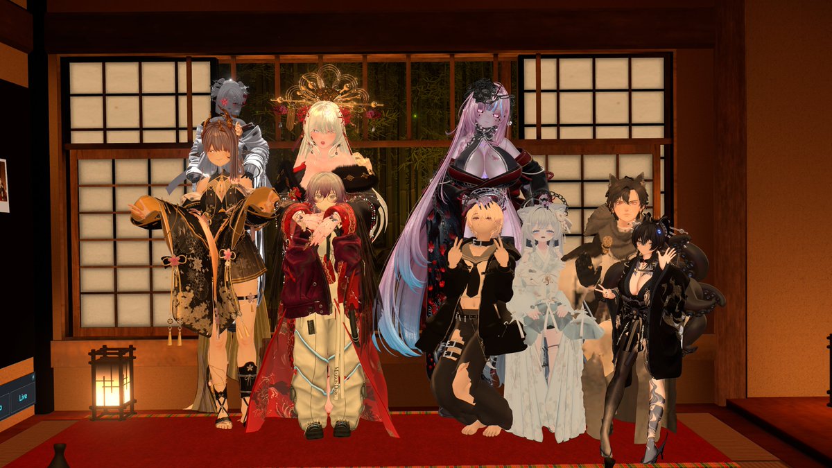 Japanese_Lilith's tweet photo. 弐の宴
初めて逢曲時の橋を渡った夜…いかがでありんした？
次はもぉ～っと…ね？🤭お待ちしておりんす💜

参の宴
どのだんな様とは言いやせんけど、右に左に👀は楽しんでいただけんした？
でもコミュ障だってだんな様方のこと、あっちらは大好きでありんす💜次は覚悟の上…ﾌﾌ

#VRCおうまがとき https://t.co/3kuIVTPePv