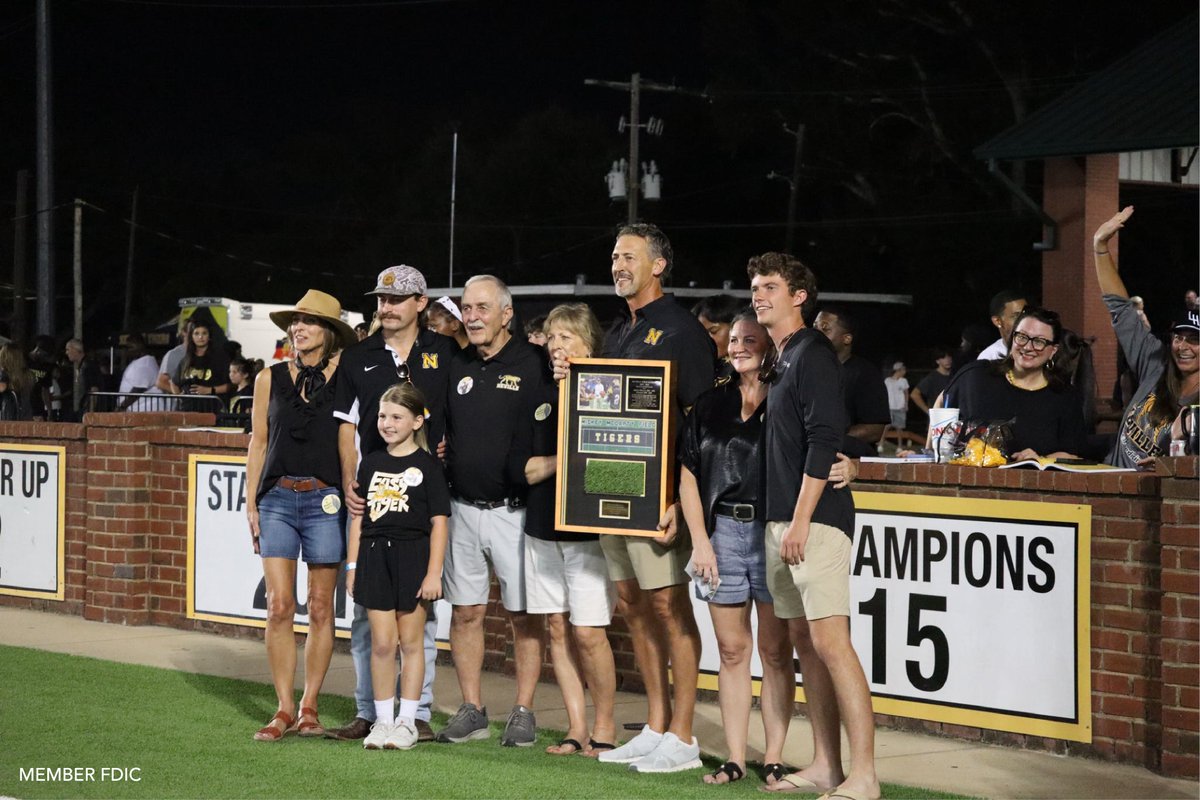 OriginBank's tweet photo. 🏈 We’re incredibly proud to share that Neville High School has named its football field in honor of our own Mickey McCarty!
After decades of coaching, mentoring and serving his hometown of Monroe, this recognition is a meaningful reflection of the impact Mickey has made both on and off the field.
Congratulations, Mickey! This one is well deserved.  👏