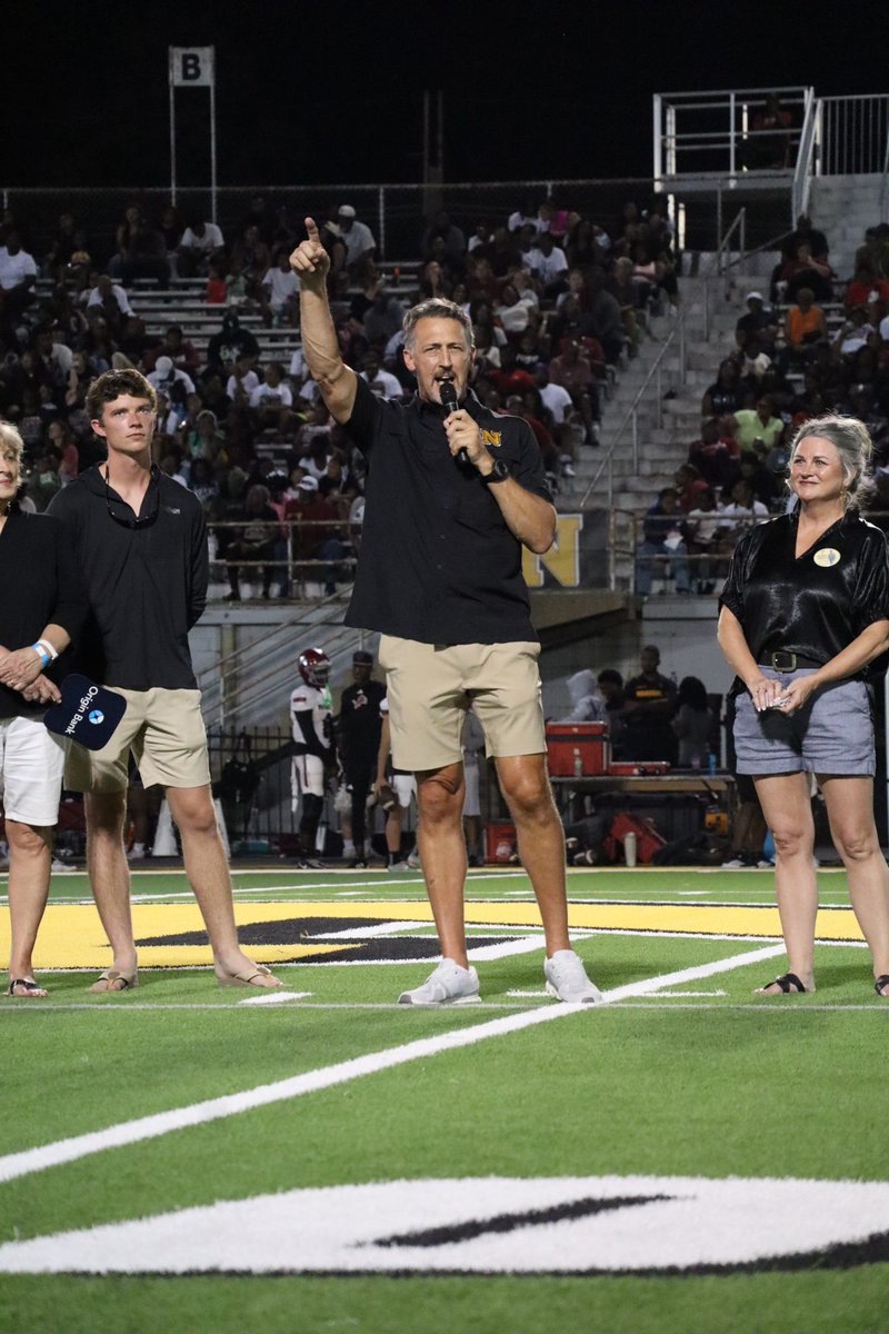 OriginBank's tweet photo. 🏈 We’re incredibly proud to share that Neville High School has named its football field in honor of our own Mickey McCarty!
After decades of coaching, mentoring and serving his hometown of Monroe, this recognition is a meaningful reflection of the impact Mickey has made both on and off the field.
Congratulations, Mickey! This one is well deserved.  👏